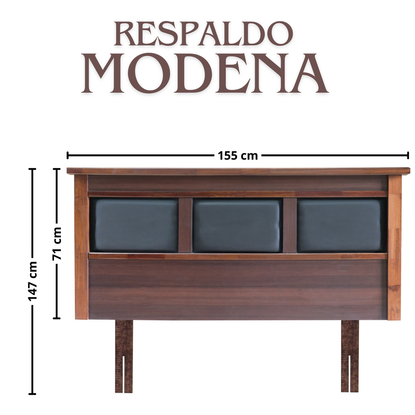 Respaldo Cama Modena 2 Plazas