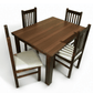 Juego de Comedor Praga 4 sillas