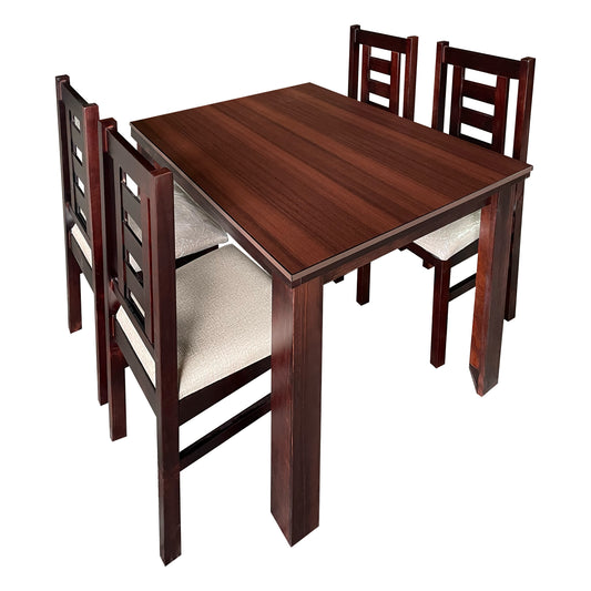 Juego de Comedor New Barcelona Chocolate 4 Sillas