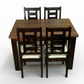 Juego de Comedor New Barcelona Chocolate 4 Sillas