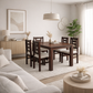 Juego de Comedor New Barcelona Chocolate 4 Sillas