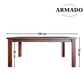 Juego de Comedor New Barcelona Chocolate 4 Sillas