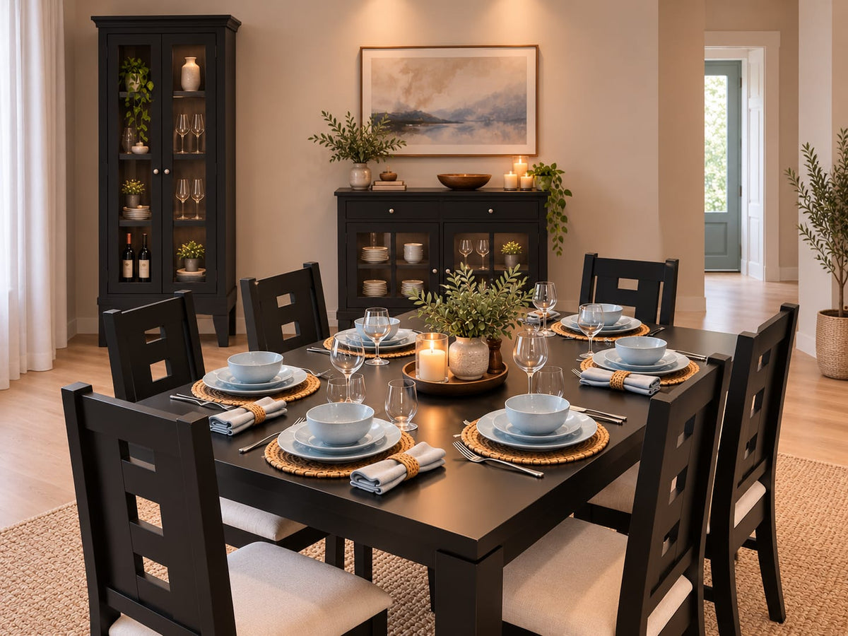 Juego de Comedor New Barcelona Chocolate 6 Sillas